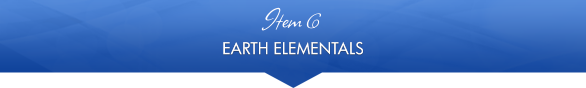 Item 6: Earth Elementals