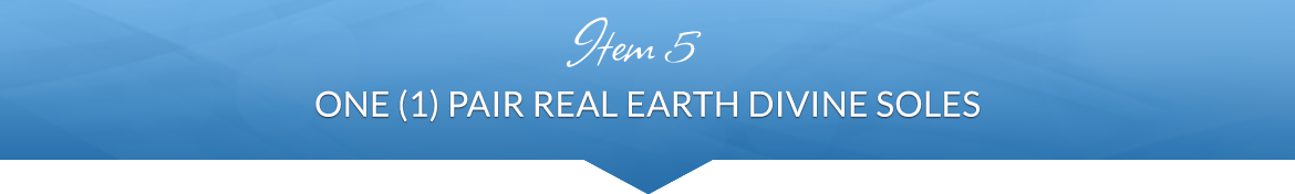 Item 5: One (1) Pair of Real Earth Divine Soles