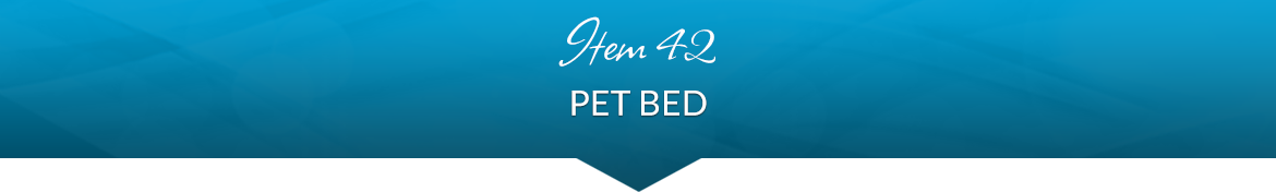 Item 42: Pet Bed