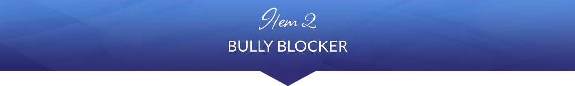 Item 2: Bully Blocker