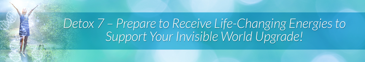 Detox 7 — Prepare to Receive Life-Changing Energies to Support Your Invisible World Upgrade!