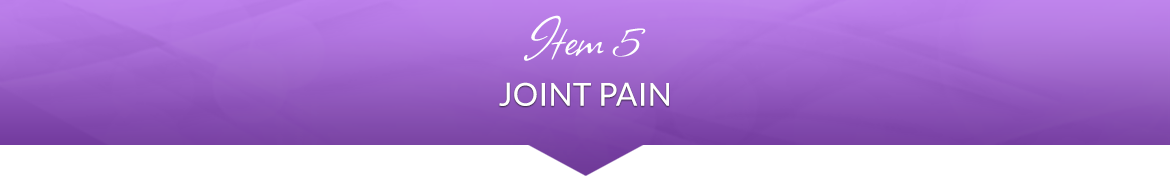 Item 5: Joint Pain