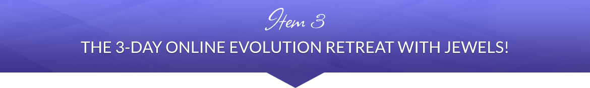 Item 3: The 3-Day Online Evolution Retreat with Jewels!