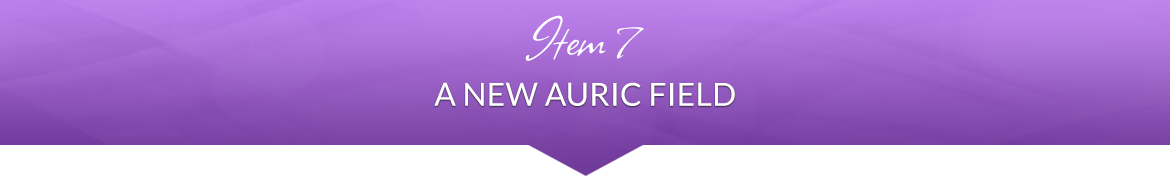 Item 7: A NEW Auric Field