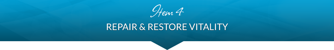 Item 4: Repair & Restore Vitality